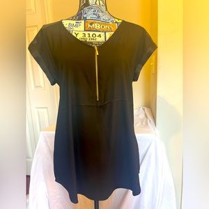 Black silky top